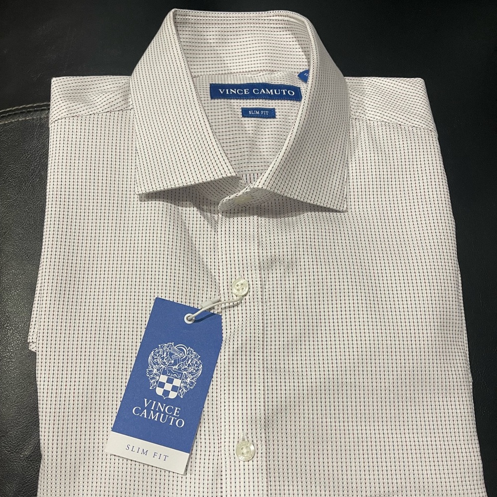 Vince Camuto Micro dot dress shirt Sz 15.5